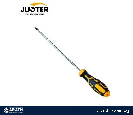 DESTORNILADOR MANGO DE GOMA 6MM *125MM CRUZ JUSTER (JLD12029)