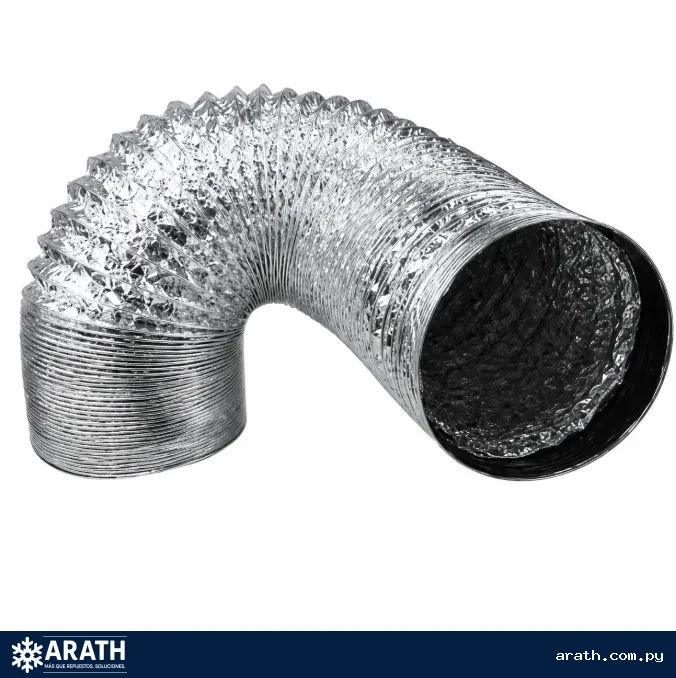 DUCTO FLEXIBLE DE ALUMINIO 10CM DE 3MTS