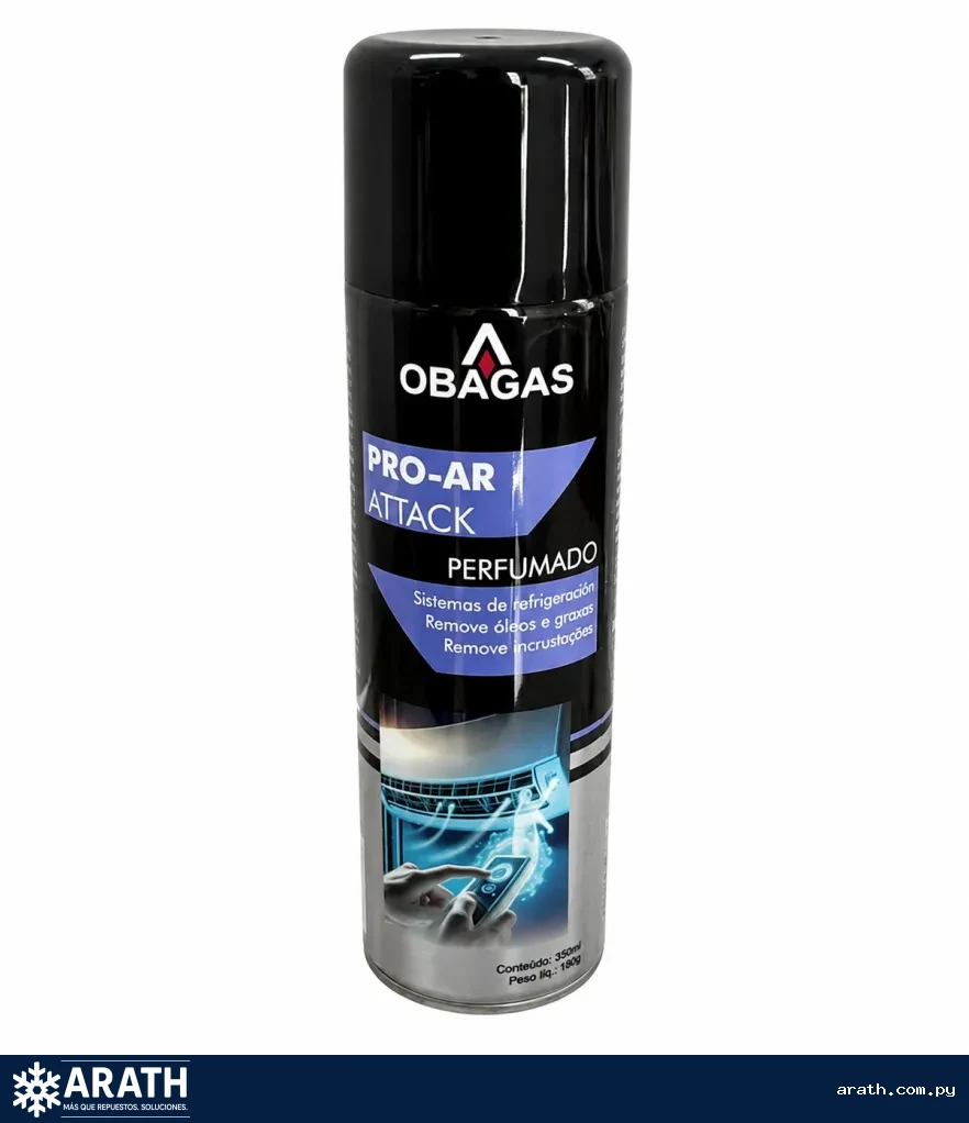 ESPUMA DE LIMPIEZA PARA AIRE ACONDICIONADO OBAGAS PERFUMADO 350ML.