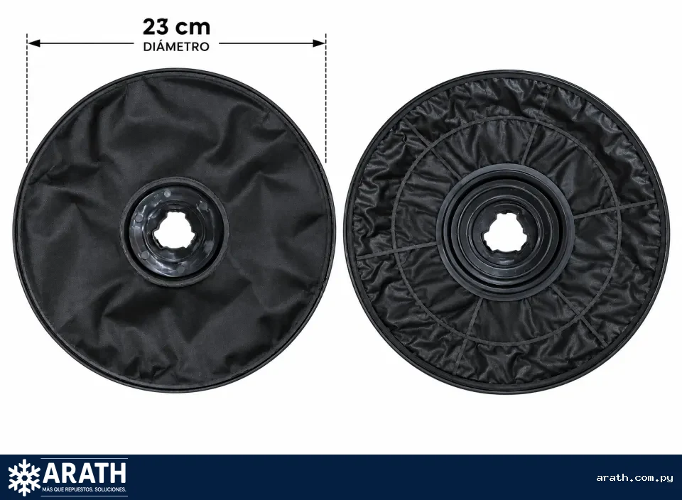 FILTRO A CARBON PARA EXTRACTOR DE COCINA D: 23CM QUALITEX