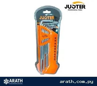 LLAVE TORX LARGO JUSTER 9 PIEZAS (JLD14009)