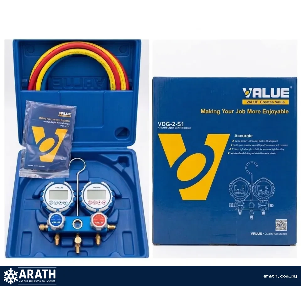 MANIFOLD DIGITAL MODELO VGD 02 VALUE PARA VARIOS TIPOS DE GASES