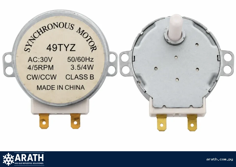 MOTOR GIRA PLATO PARA MICROONDAS 30V 4/5RPM (EJE LARGO)