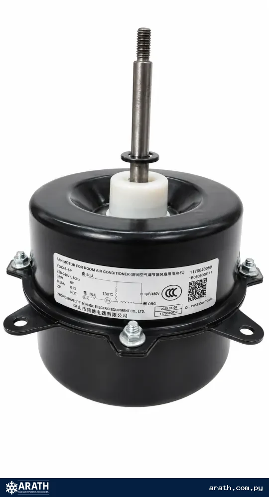 MOTOR CONDENSADOR 50W GIRO A LA DERECHA PARA AIRE ACONDICIONADO JAM MOD, JC-18CHSA
