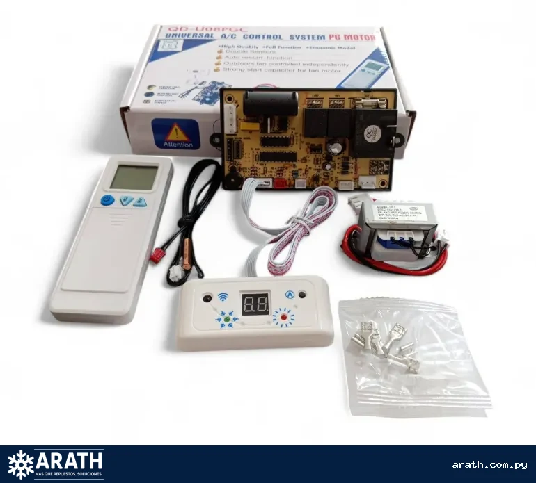 PLACA UNIVERSAL PARA AIRE SPLIT QD-U08PGC CON CAPACITOR INCORPORADO