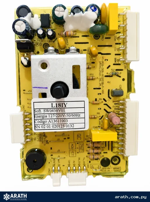 PLACA ORIGINAL PARA LAVARROPAS ELECTROLUX MODELO: L18IY CODIGO: A13611003