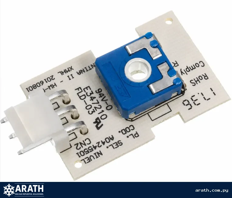 PLACA ORIGINAL SELECTORA DE NIVEL DE AGUA PARA LAVARROPAS ELECTROLUX L16AY/L13AQ/L22Y CODIGO: A04245501