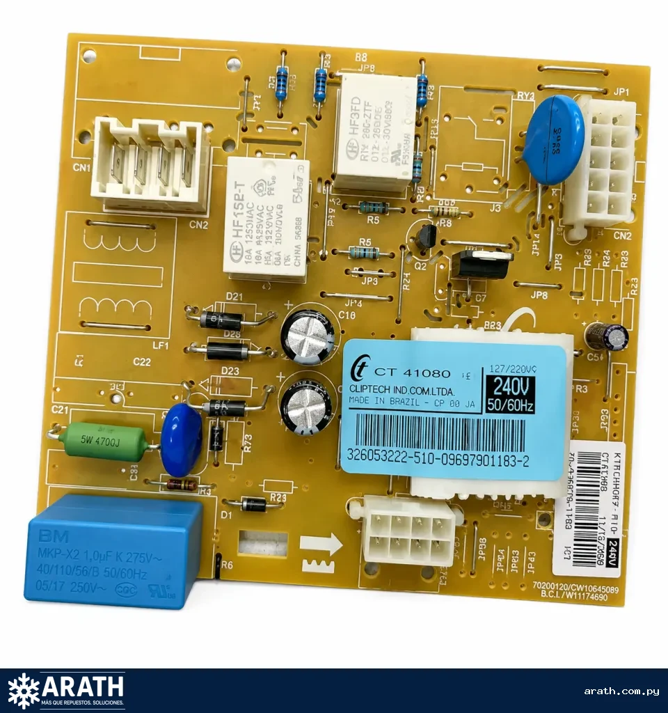 PLACA PARA HELADERA CONTROL MID 4 HS WRM48 3 FICHAS 326063200