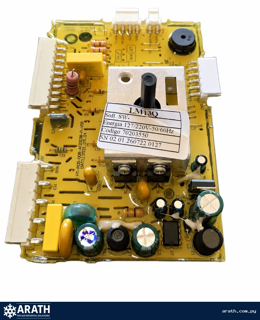 PLACA ORIGINAL PARA LAVARROPAS ELECTROLUX MODELO: LM13Q CODIGO: 70203550