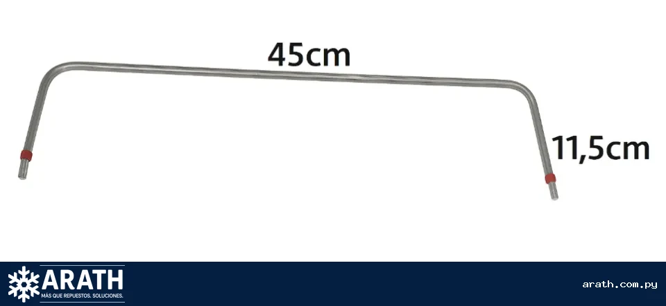 RESISTENCIA EXIBIDOR DE EMPANADA 500W 220V 45CM DE LARGO -  11,5CM DE ANCHO