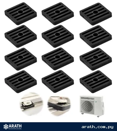 TACOS DE GOMA ANTI VIBRACION PARA AIRE ACONDICIONADO X 4 UNIDADES