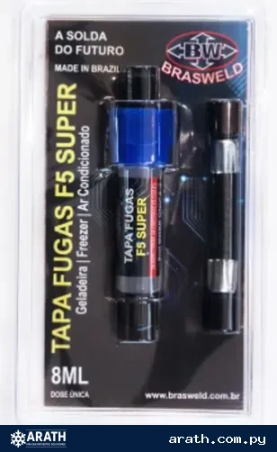 TAPA FUGA CON MANGUERA F5 DE 8ML BRASWELD