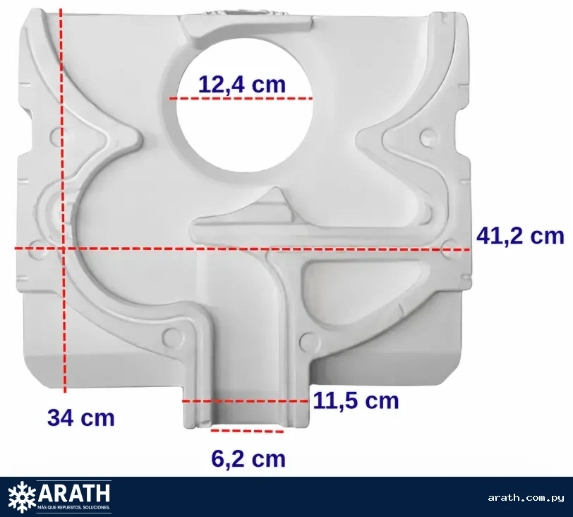 TAPA TRASERA HELADERA CONSUL CRM35/CRM38/CRM43