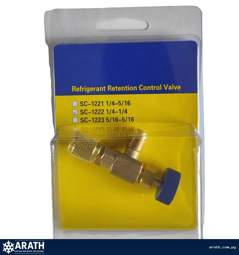 VALVULA DE RETENCION 1/4 x 1/4  PARA GAS R-22/R-404/R-134